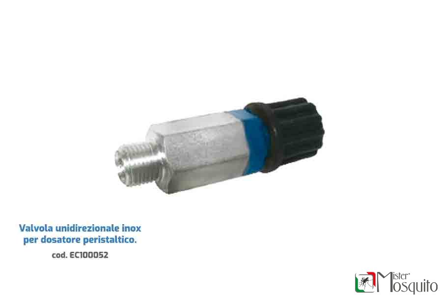 Valvola unidirezionale inox per dosatore peristaltico